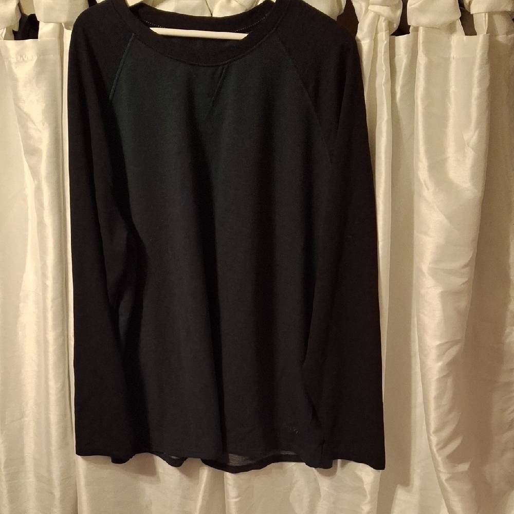 Orvis Classic Black & Green Long Sleeve Shirt XXL